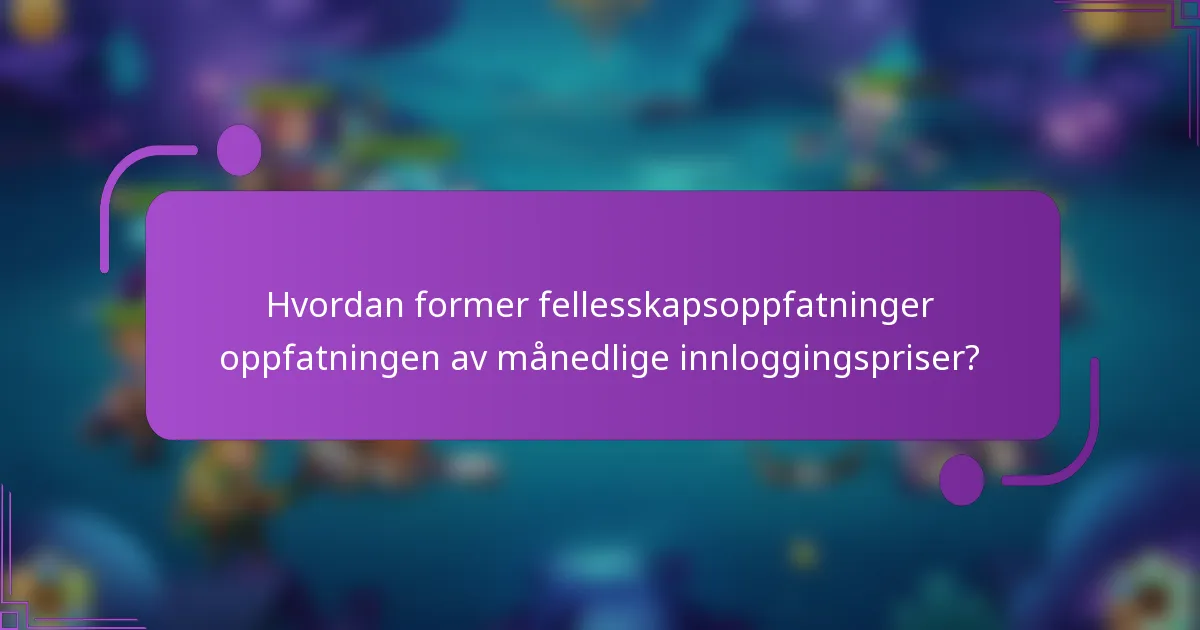 Hvordan former fellesskapsoppfatninger oppfatningen av månedlige innloggingspriser?